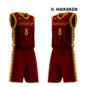 Sublimation print basketball game wear shirt and pants set